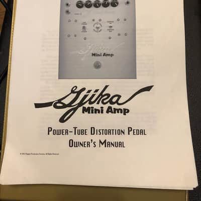 Bob Gjika Mini Amp 5W Power Tube Overdrive Pedal EL84 w/ manual - fat tweed champ style distortion image 3