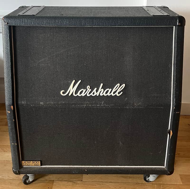Marshall JCM 900 Lead Series 1960A Slant 4x12 Slant Cabinet 1990s Black image 1
