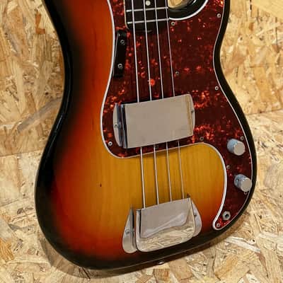 Pre Owned Fender 1975 Precision Bass - Sunburst, Rosewood Inc. Case image 1