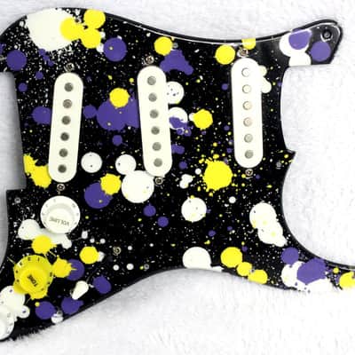 Custom Splat Painted Fender Squier SE (CXS Series) Loaded Pickguard image 1