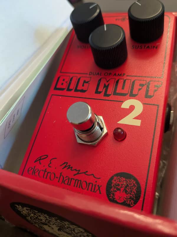 Electro-Harmonix / JHS Nano Big Muff 2 Dual Op-Amp Fuzz 2025 - Present - Red image 1