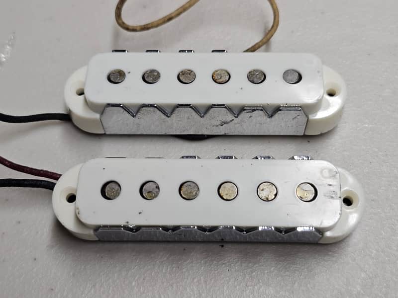 1963 Fender Jaguar Pickup Set - 100% Original - Black Bottoms image 1