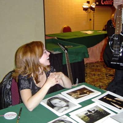 SIGNED Horror Movie Guitar Memorabilia The Ring Movie Graphic SAMARA Kelly Stables San Dimas PROOF image 3