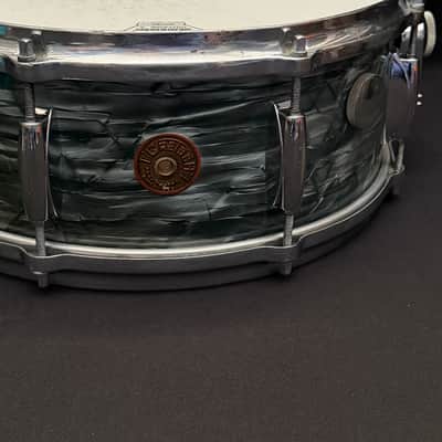 Gretsch Broadkaster Name Band 14" x 5,5" snare drum 1950's - Midnight Blue image 3