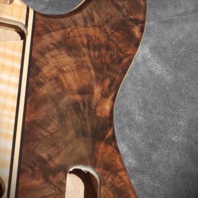 Babik Custom Telecaster Style body, Long board style, Walnut on wormy Butternut , Light weight, Handmade 2026 image 4