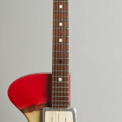 Wandre Rock Oval Solid Body Electric Guitar (1962), tweed hard shell case. image 8