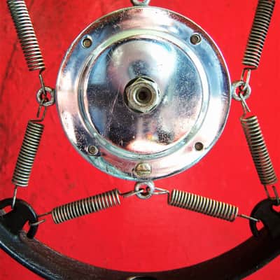 Vintage RARE 1920's / 30's Comet spring carbon Microphone w ring and period stand Shure image 6