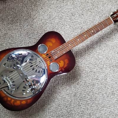 Vintage 1983 Dobro model 66B Rare Round neck Sandblasted Birch collectors grade with pickup and HSC image 3