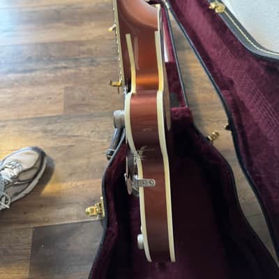Gretsch G6112TCB-JR Center Block Jr. 2016 - 2018 - 2-Tone Jaguar Tan / Copper Metallic image 7