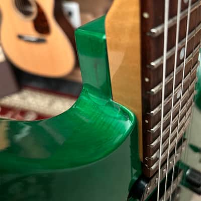 Robin Medley Standard IV 1991 w/ Gig Bag - Rio Grande Pickups, Ash Body, Floyd Rose, Green, Made in USA, Medley Standard Four image 14