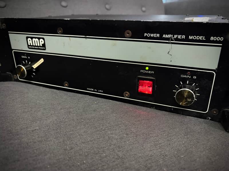 Vintage Amplified Music Products (A.M.P.) Power Amplifier Model 8000 1980s? image 1