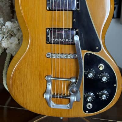 1971 Gibson SG Deluxe Natural Finish w/ Bigsby, Original T-Tops, OHSC 6.5lbs image 2