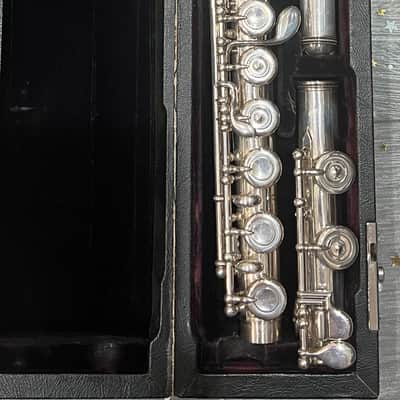 L.L. Lebret Art Nouveau Flute 1900 -Sterling Silver image 6