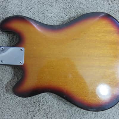 Vintage 1960s Teisco Kent Made in Japan Bizarre Guitar Rare 1 Pick Up Sunburst Model image 7