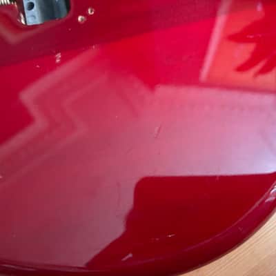Unbranded Transparent Red Burst S Type Guitar Body inc Bridge image 17