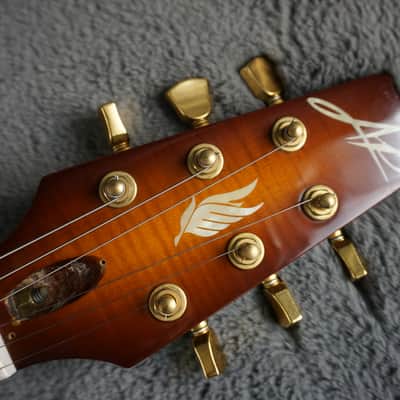Aria Custom Shop PE-MID-I MIJ Flame Top MIDI Guitar w/ Original Case & Paperwork image 9