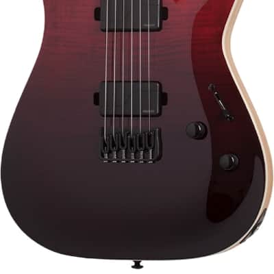 Schecter C-1 SLS Elite Electric Guitar. Blood Burst image 2
