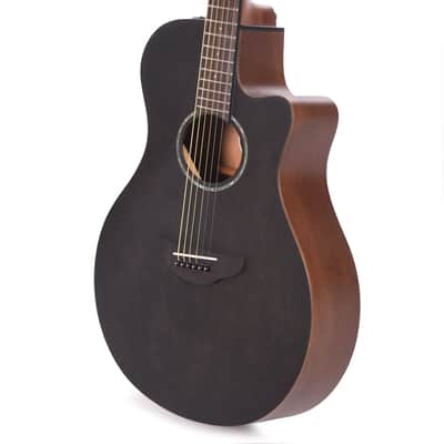 Yamaha APX600M Thinline Acoustic/Electric Guitar Smoky Black image 2