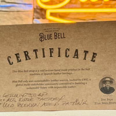 Blue Bell Straps LEMMY DARK COFFEE (Hand Made Exclusive for Al’s Music Factory) image 14