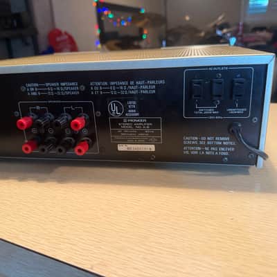 Vintage Pioneer A-8 Stereo Non Switching Amplifier Gold Champagne Fresh Service! image 10