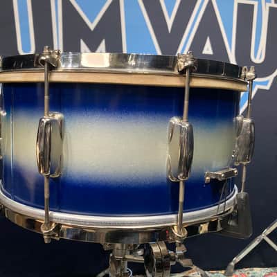 Slingerland - 7x14" No. 157 Snare Drum 1950's - Blue Duco, 8 Lugs, 3-Point, Calf Head (JL Sling #59) image 11