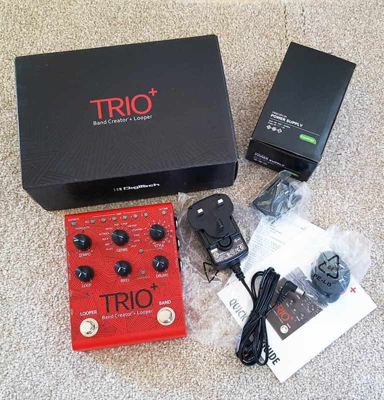 (Limited Edition) DigiTech TRIO Plus Band Creator + Looper 2010s - Red image 1