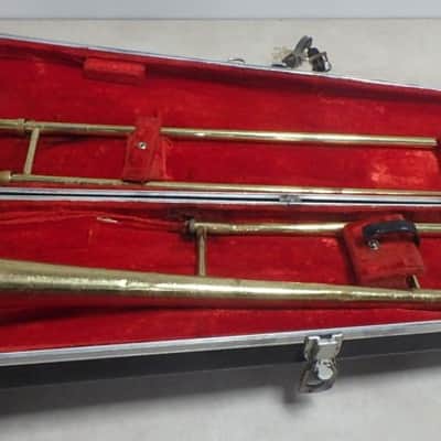 Couesnon Star Paris trombone, France, Brass with case and mouthpiece image 1