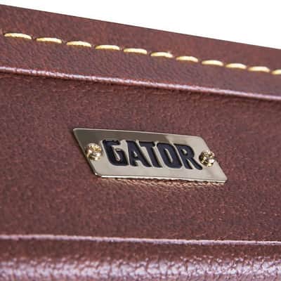 Gator Cases Vintage Brown Case fits Gibson Melody Maker Guitars image 6