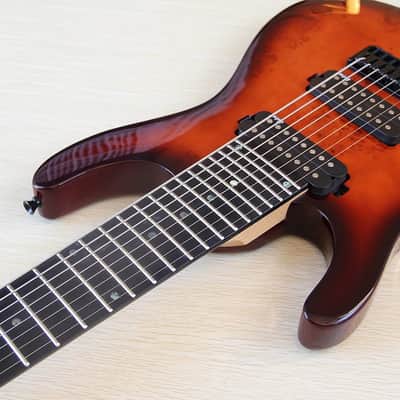 Left Handed 8 String Electric Guitar, Mahogany Body, Maple Neck, 24 Frets Fingerboard image 7
