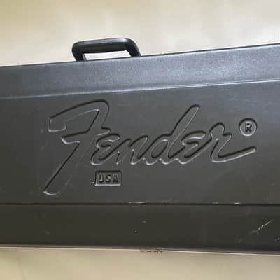 1990's Fender USA Stratocaster Telecaster Black Molded Hardshell Guitar Case Butterfly Latches image 3