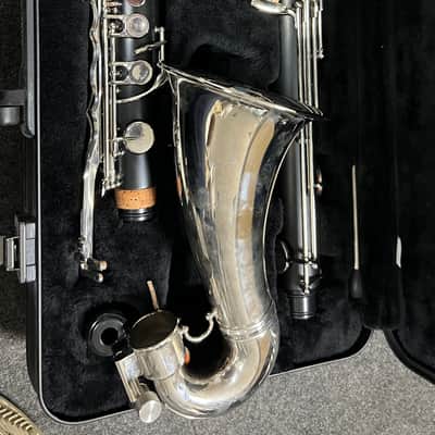 Yamaha YCL-221II Standard Bb Bass Clarinet with Low Eb 2010s - Black image 3