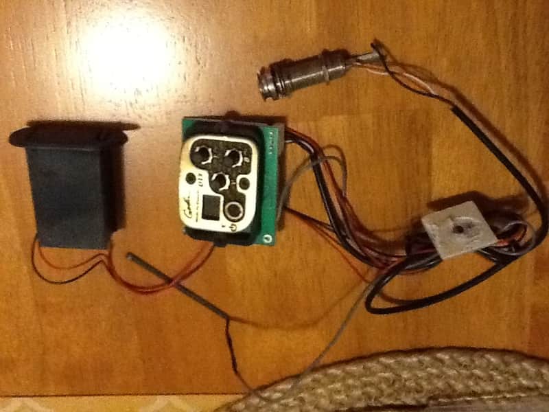 Godin QT1 Seagull acoustic preamp and pickup wiring assembly. image 1
