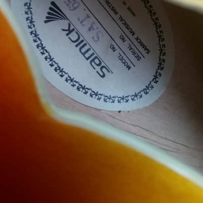 Samick SAT 650 Artist Edition ES335 Guitar OHSC image 23