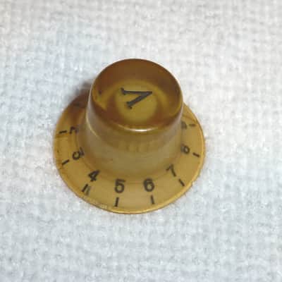 Vintage 1960's 1970s Univox Guyatone Teisco Conrad Etc. Single Gold Volume Knob MIJ image 2