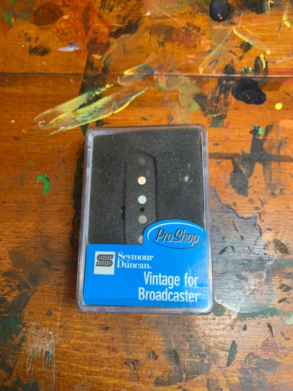 Seymour Duncan STL-1b Vintage Broadcaster Bridge Pickup 2010s - Black image 1