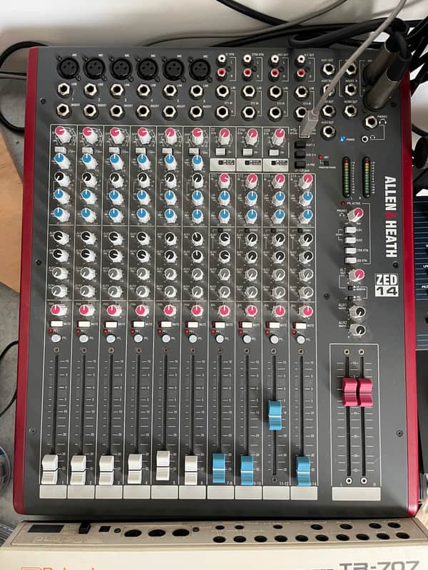 Allen & Heath ZED-14 14-Channel Mixer 2007 - Present - Black/Red image 1