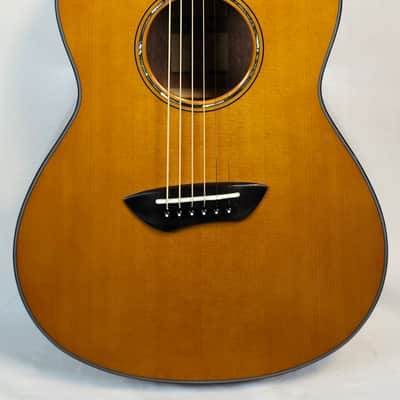 Yamaha CSF1M Parlor Guitar, Solid Spruce Top, w/Pickup, Vintage Natural, W/Bag image 5