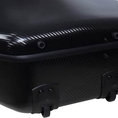 Crossrock 4/4 Cello Hard Case, Sturdy Carbon Fiber Composite with Wheels , Lightweight Flight Case Bild 6