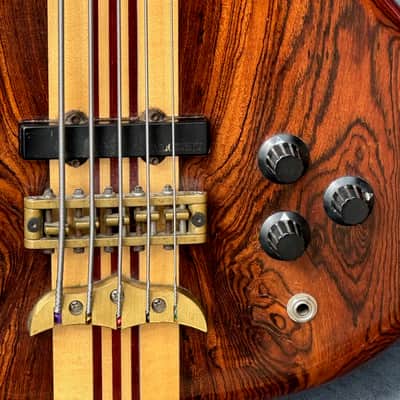 Alembic Persuader PMSB-5 5 String Bass 1988 - a stunning Bocate Top signed by Stanley, Victor, Marcus, Chick, Herbie & many more. image 10