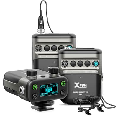 XVIVE U5 SET T2 Wireless Lavalier System Funk Vocal Set (24GHz) 2xTransmitter+1xReceiver image 2