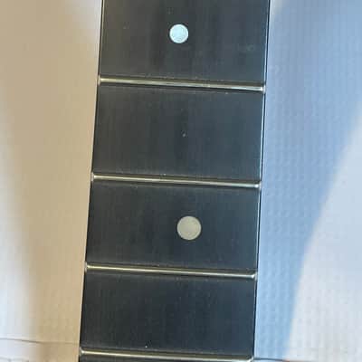 2021 Indonesian Kramer Nightswan Reverse Guitar Neck 24 Fret Floyd Ready Ebony Board Aztec Marble image 12