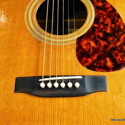 Suzuki  Three S W130 Dreadnought Acoustic Guitar Japan Vintage 1975 Natural image 20