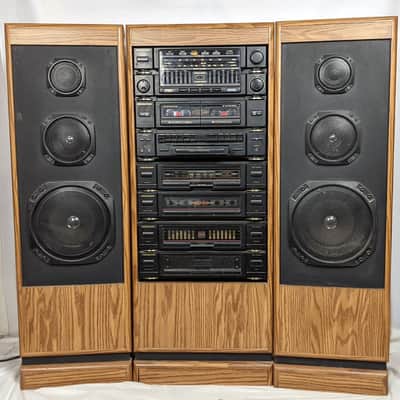 Vintage Soundesign 5863 Double Cassette Stereo System 1980's - 2x Tape Deck, AM-FM image 1
