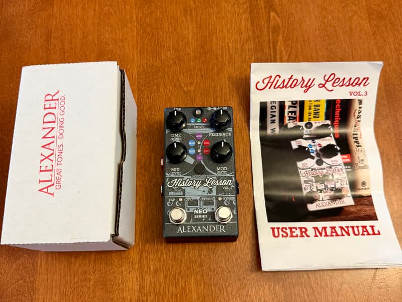 Alexander Pedals NEO Series History Lesson V3 Delay Echo - Reverse Color image 1