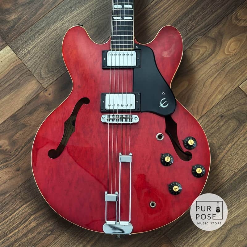 【Blue Label】1978 Epiphone Riviera –MIJ (Matsumoku) | Original Pickups | Vintage Price Tag image 1