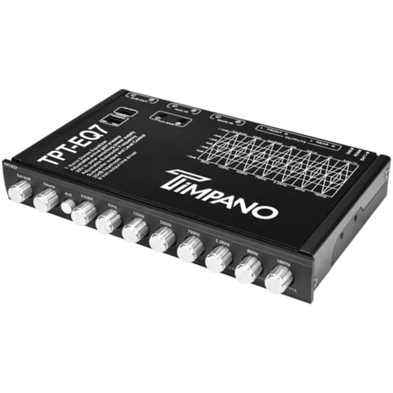 Timpano - TPT-EQ7 - 7 Band Graphic Equalizer with Subwoofer-Level Control EQ image 1