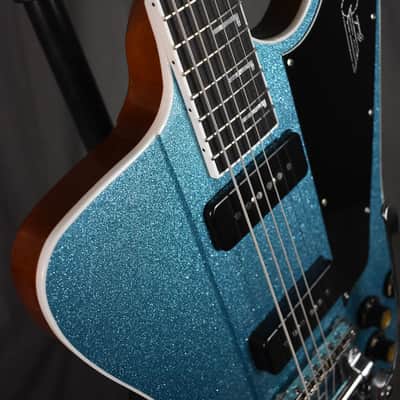 2023 Kauer Banshee Baritone Sky Blue Flake w/ Bigsby image 14