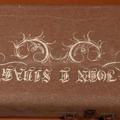 Original Vintage 1959-1961 Fender Jazzmaster Brown Tolex Hardshell Case with Yellow Interior image 3