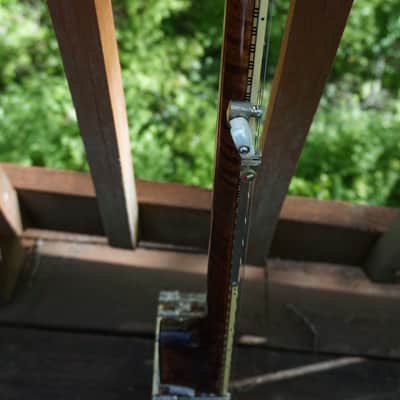Wildwood Heirloom Open Back Banjo Tubaphone Tone ring Flamed Maple neck Engraved Inlays Old Time image 11