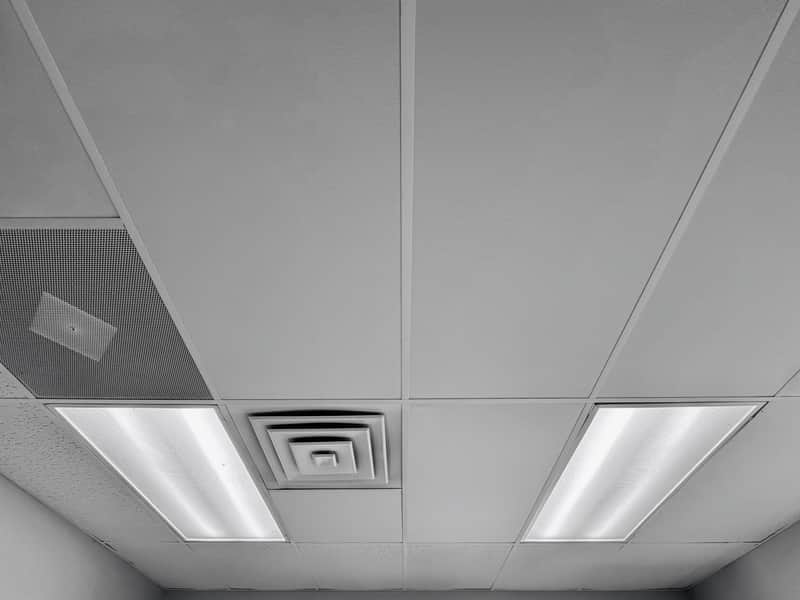 Acoustic Ceiling Tiles - 24" x 48" x 1" Drop-In Panels, NRC 0.80 image 1